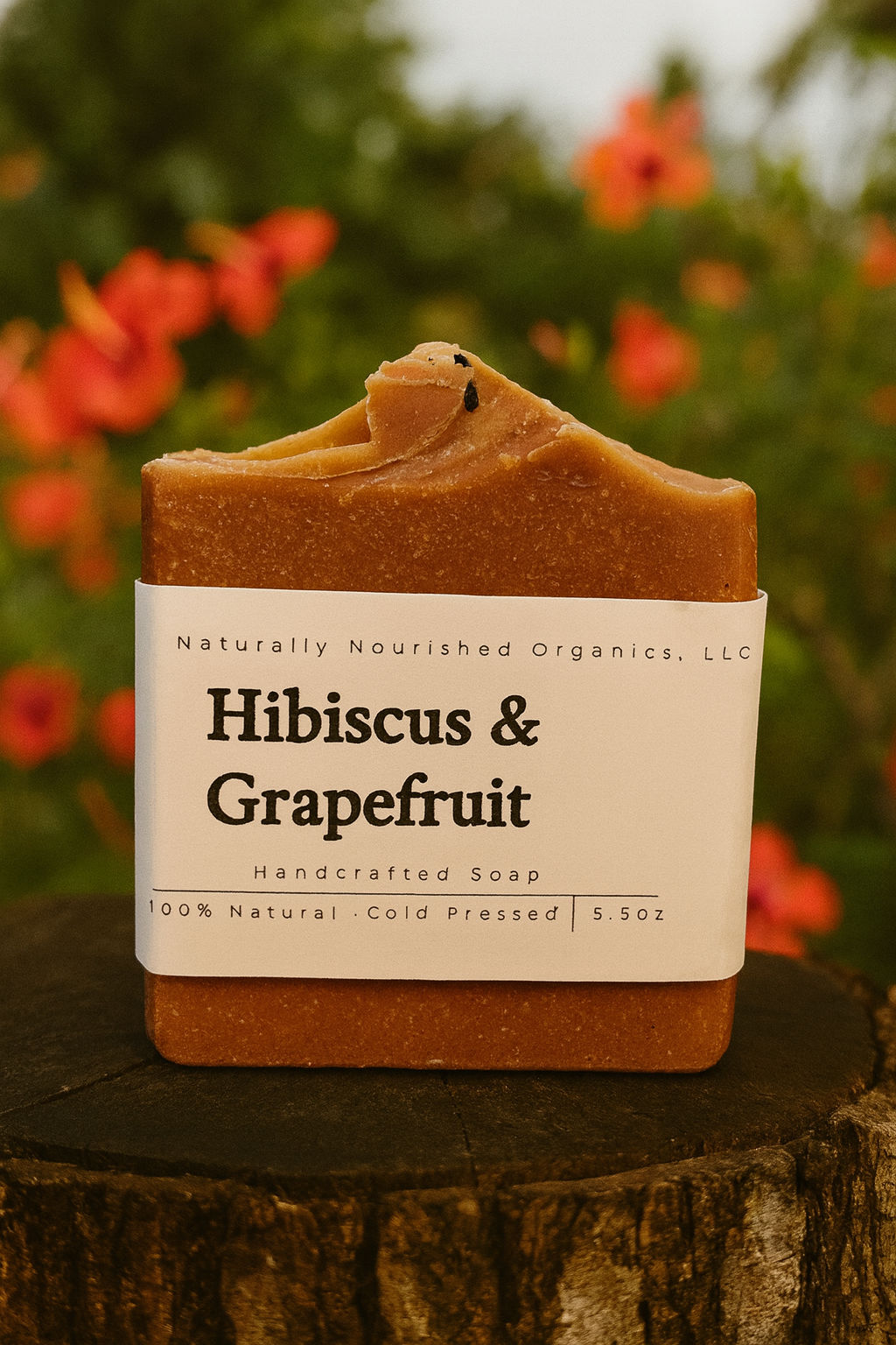 Hibiscus soap
