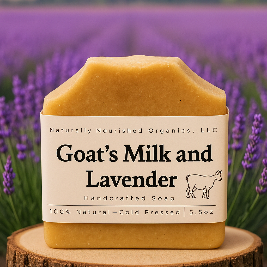 Goats milk soap with lavender