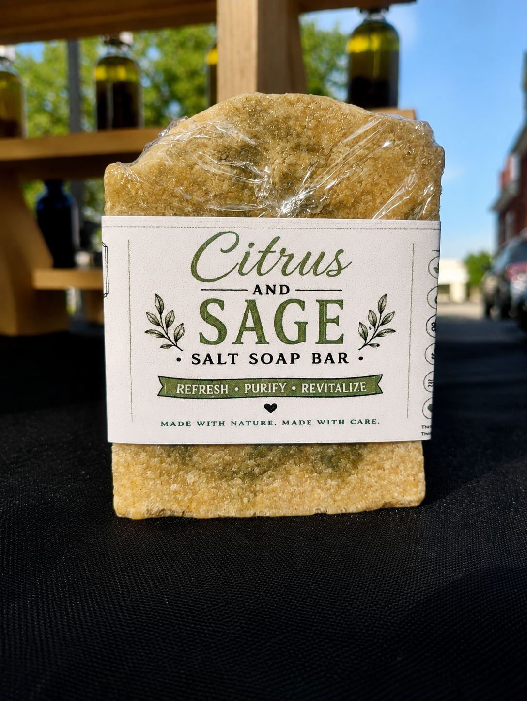 Citrus and Sage Salt Soap Bar